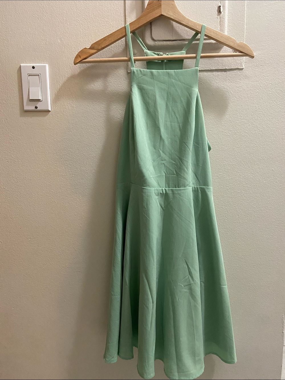 Lulu's Light Mint Green Strappy Midi Dress